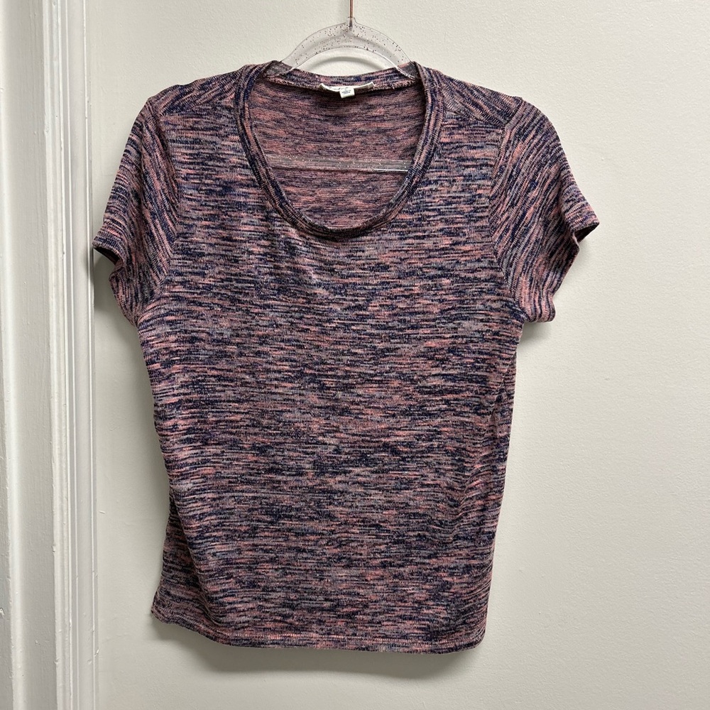 Cloud Chaser Short Sleeve Top in Pink and Blue